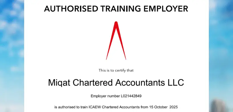Miqat Chartered Accountants Becomes Official ICAEW-Approved ACA Training Employer